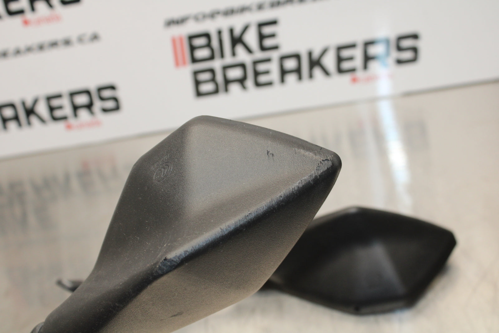 13-17 KAWASAKI NINJA ZX6R ZX636 ABS REAR VIEW MIRROR SET PAIR MIRRORS BB143