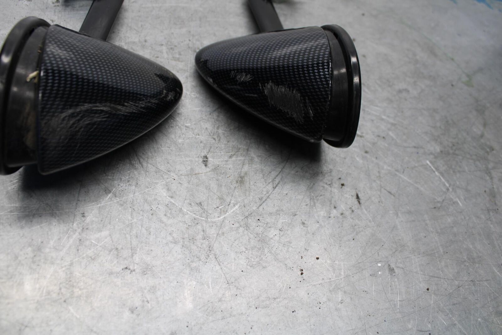 06-07 KAWASAKI NINJA ZX14R REAR VIEW MIRROR SET PAIR MIRRORS bb433