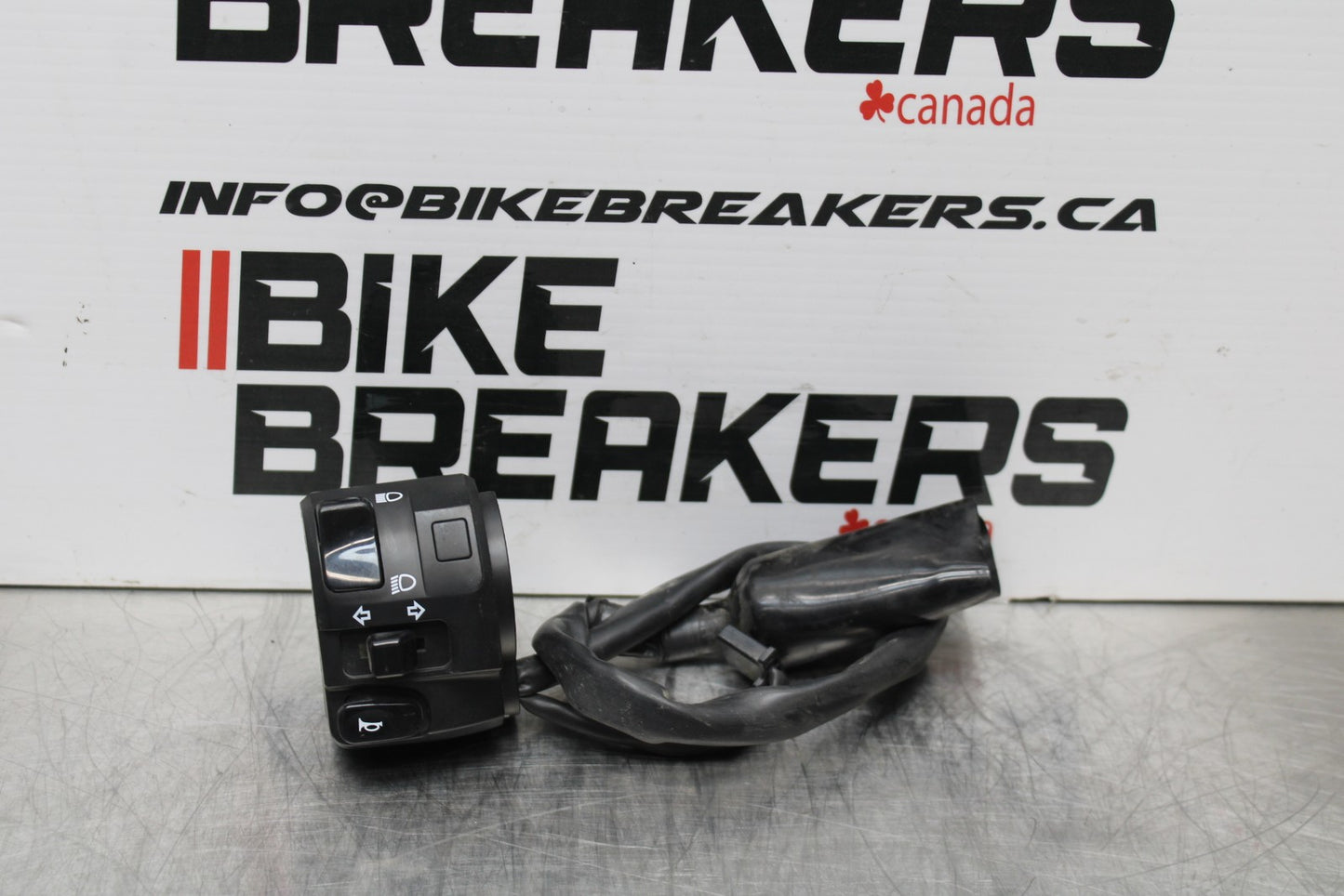 13-17 KAWASAKI NINJA 300 EX300 ABS LEFT CLIP ON HORN SIGNALS SWITCH BB187