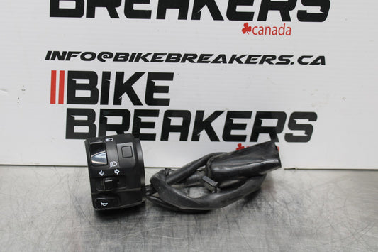 13-17 KAWASAKI NINJA 300 EX300 ABS LEFT CLIP ON HORN SIGNALS SWITCH BB187