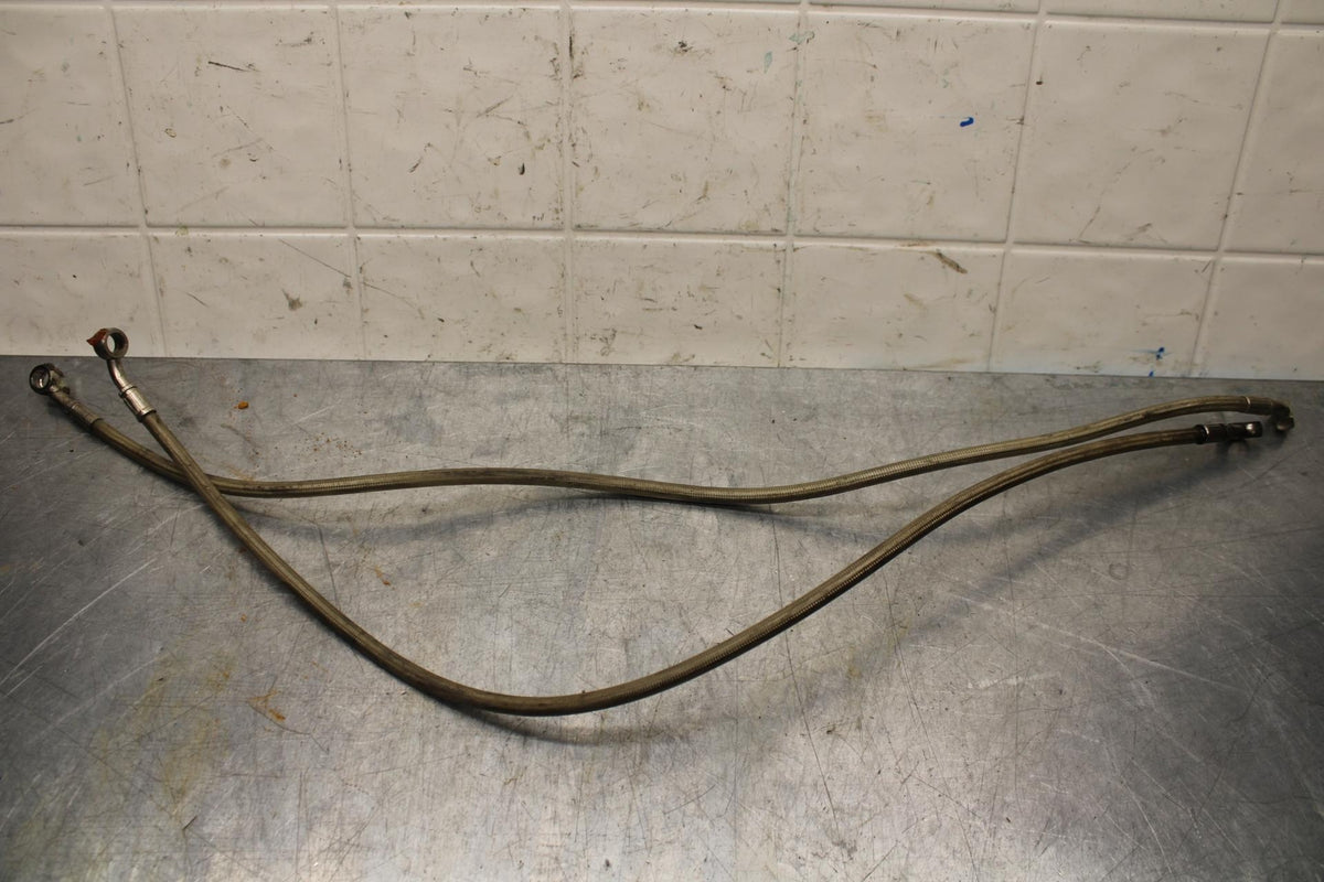 2007 Yamaha YZF R6S FRONT BRAKE CALIPER HOSES LINES BB594