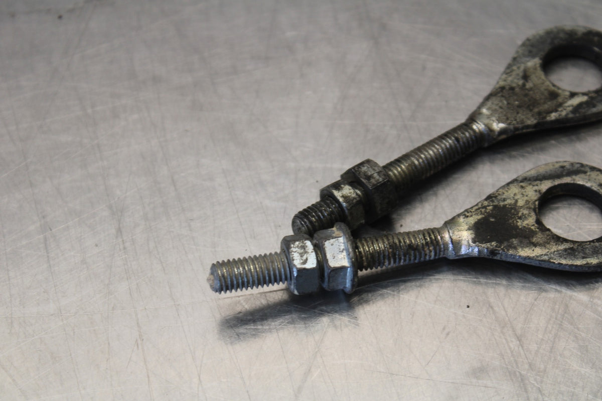 02 KAWASAKI VULCAN 800 VN800B CLASSIC SWINGARM CHAIN TENSIONER ADJUSTMENT BB862