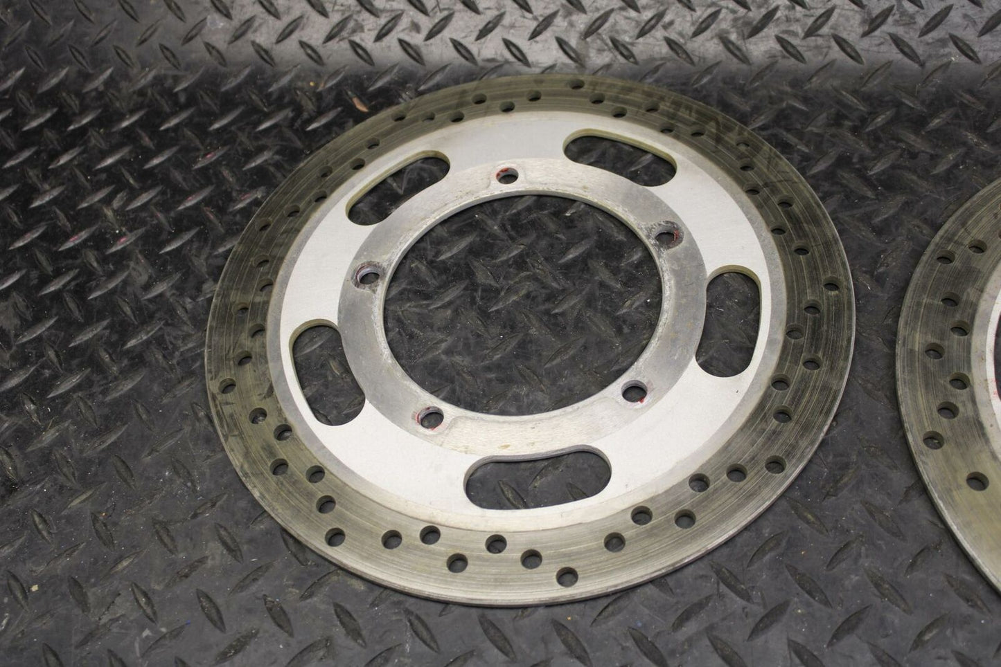 03-08 KAWASAKI VULCAN 1600 FRONT LEFT RIGHT BRAKE ROTORS DISCS BB193