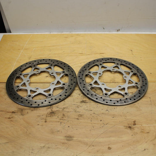 09-10 SUZUKI BOULEVARD M109R FRONT LEFT RIGHT BRAKE ROTORS DISCS BB318