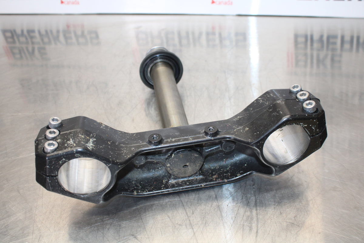 07 KAWASAKI Z1000 FRONT FORKS CLAMP LOWER TRIPLE TREE STEM BB148