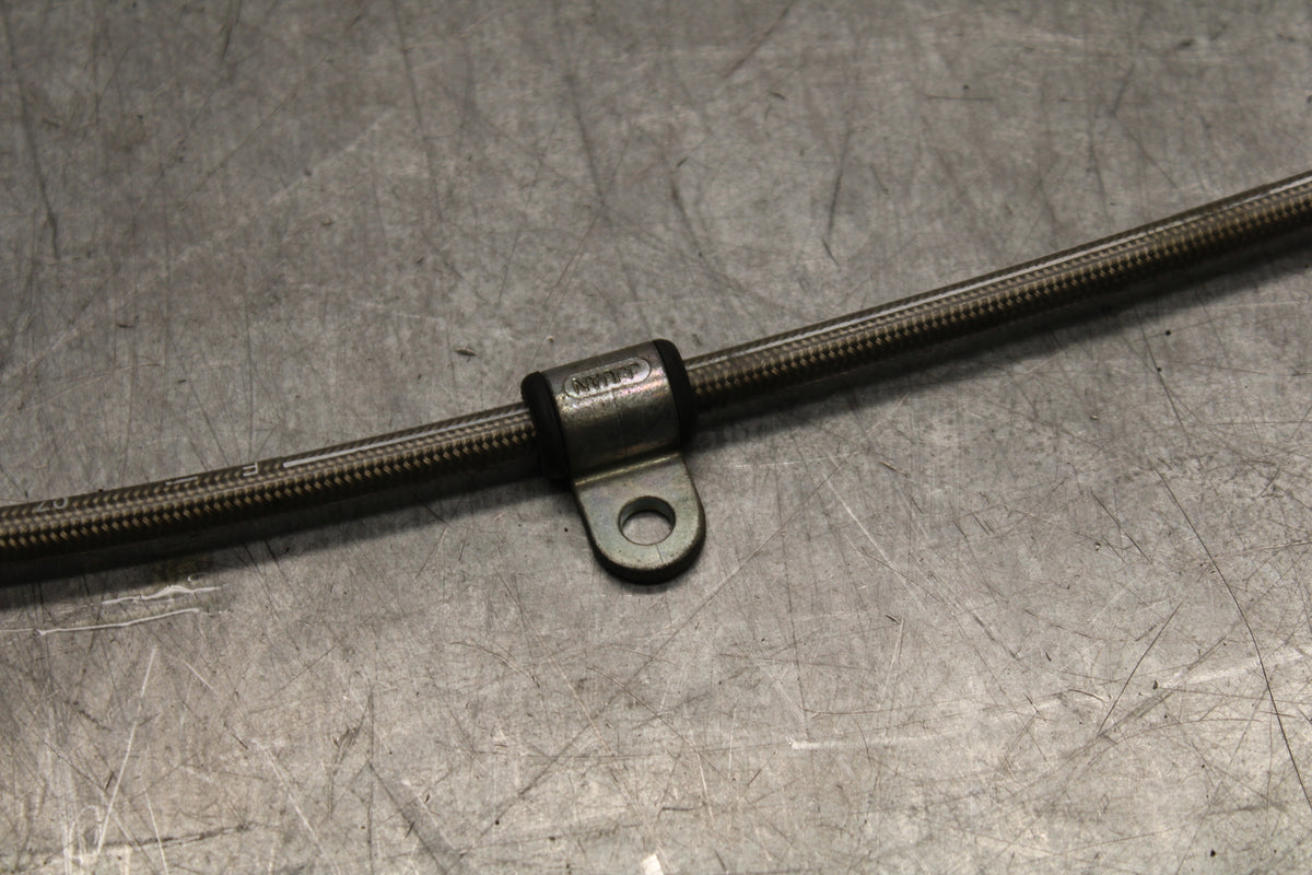 07-08 TRIUMPH DAYTONA 675 BRAIDED REAR BACK BRAKE HOSE FLUID LINE BB685