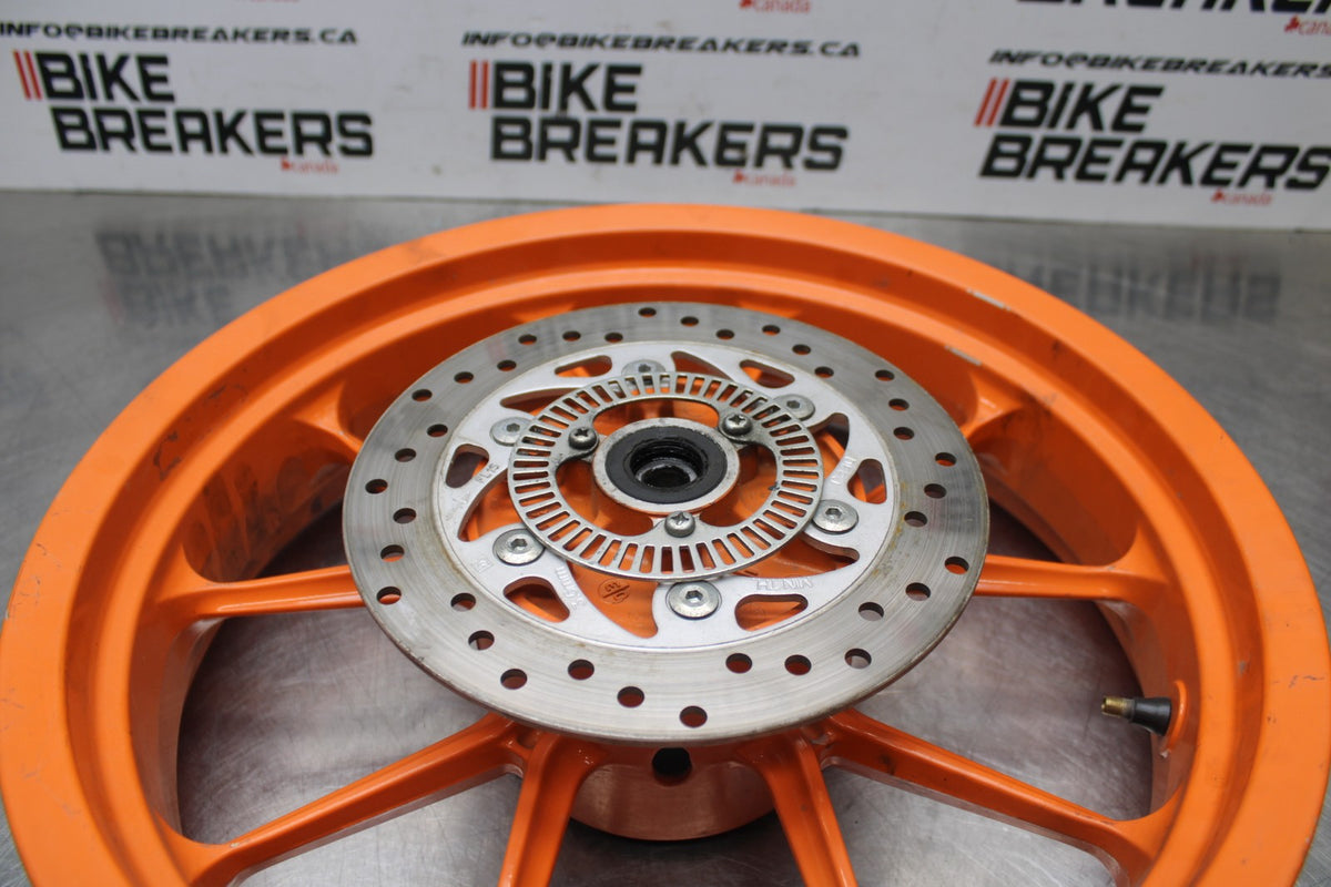 13-16 KTM 390 DUKE REAR WHEEL BACK RIM & ROTOR BB815