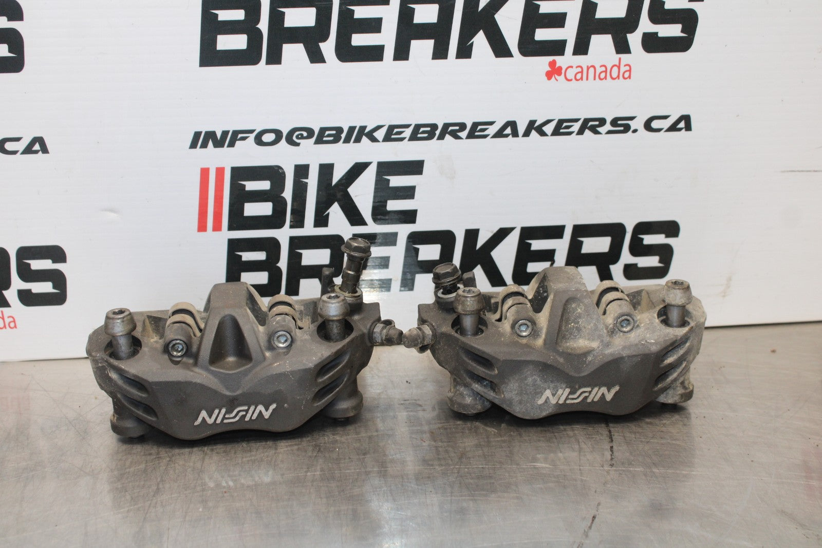 07-08 KAWASAKI NINJA ZX6R RIGHT LEFT FRONT BRAKE CALIPER SET PAIR CALIPERS BB203