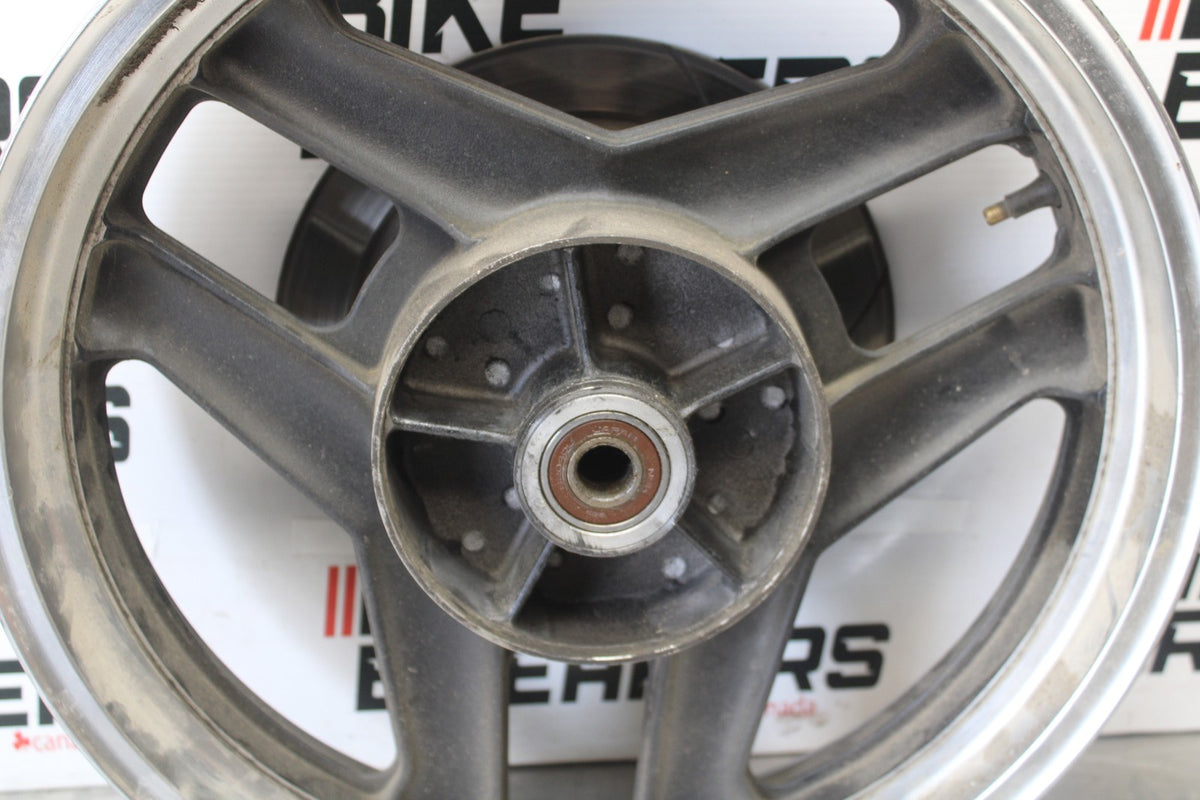 84 HONDA INTERCEPTOR 1000 VF1000F REAR WHEEL BACK RIM & ROTOR BB878