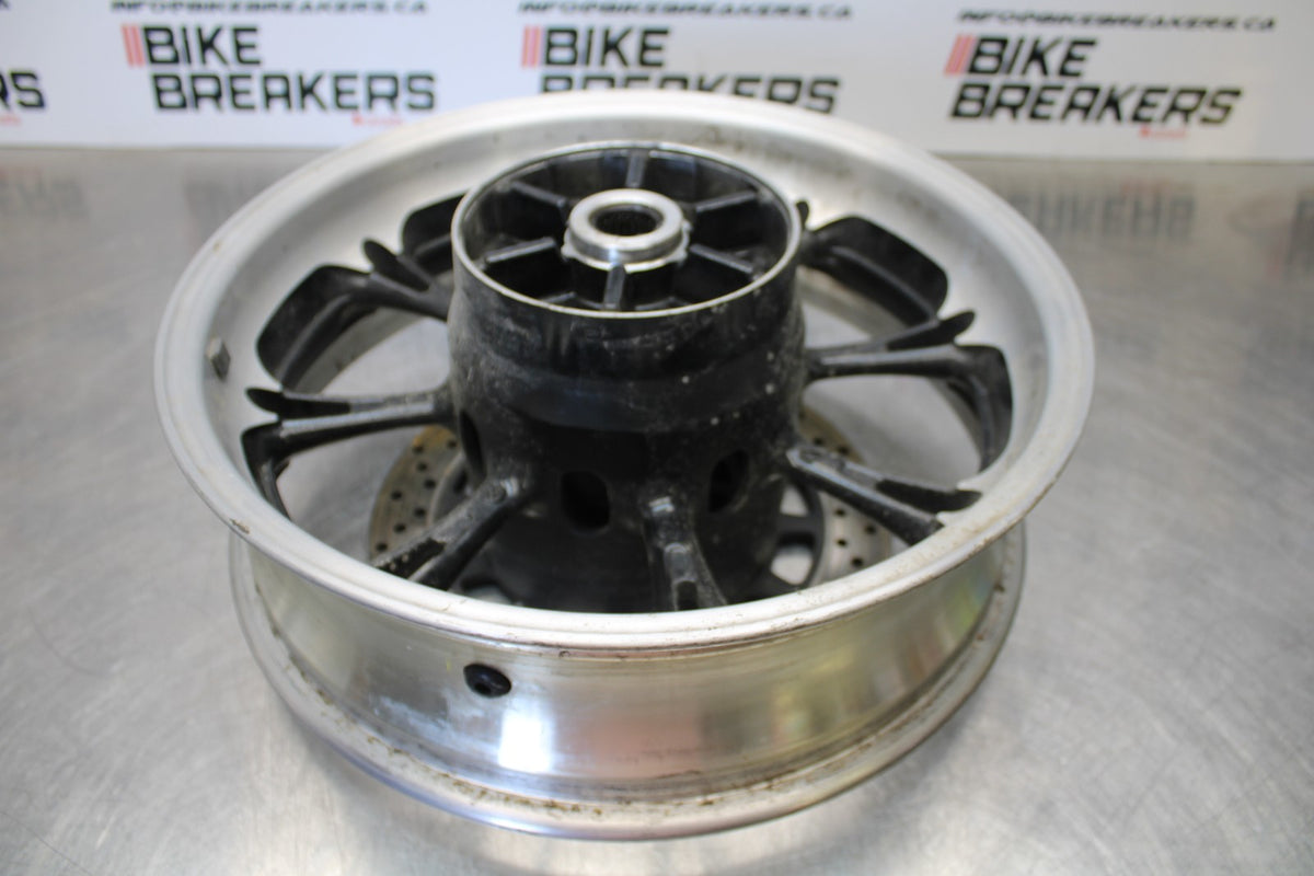 09 YAMAHA V STAR 950 REAR WHEEL BACK RIM & BRAKE DISC ROTOR BB172