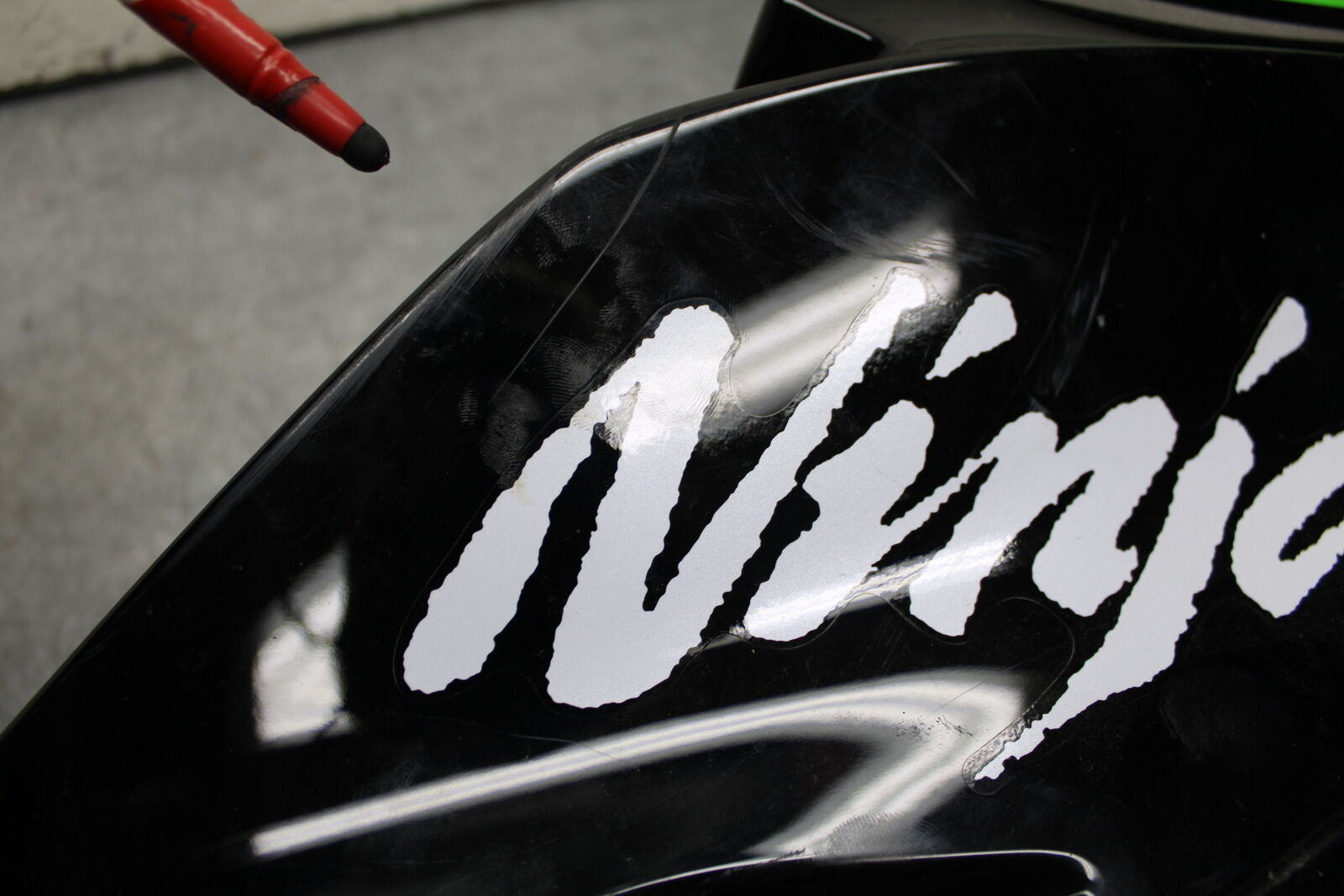 16 KAWASAKI NINJA ZX10R RIGHT FRONT UPPER MID SIDE FAIRING COWL PLASTIC BB650