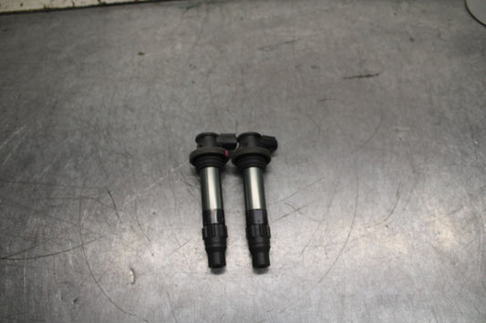 18-23 KAWASAKI NINJA 400 EX400 ABS IGNITION COILS COIL SPARK PLUG CAPS BB747