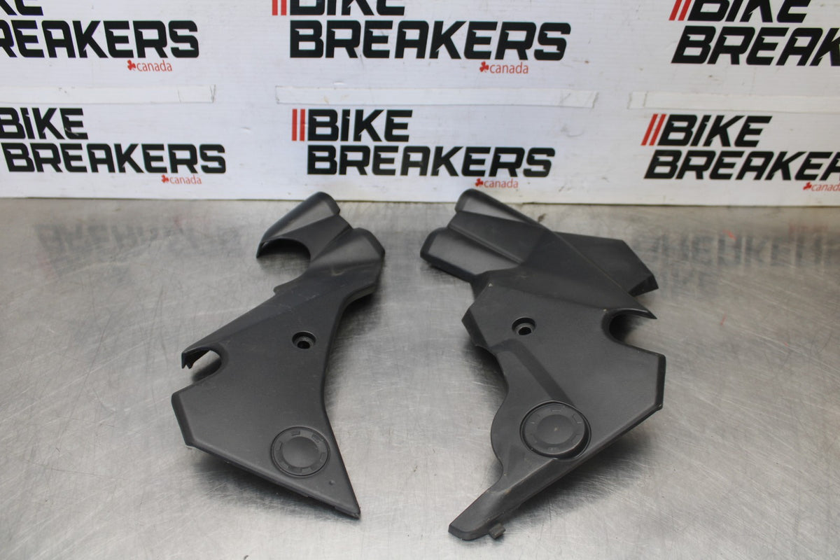 12 KAWASAKI NINJA 650 EX650E FRAME MID SIDE COVERS COWLS PANELS SET PAIR BB926