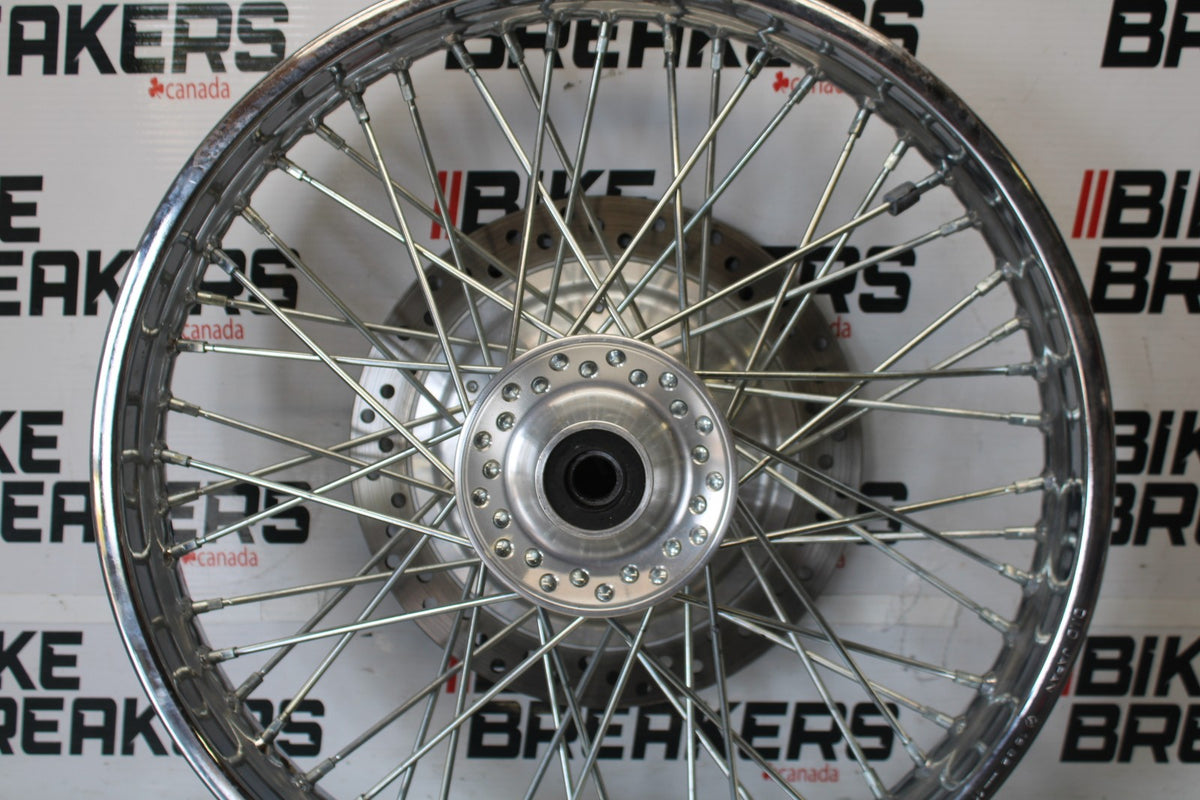 03 HONDA SHADOW SPIRIT 750 VT750DC FRONT WHEEL FRONT RIM & ROTOR BB907