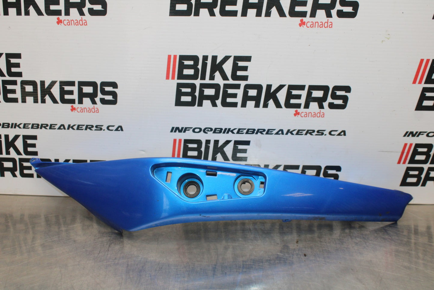 09-10 KAWASAKI ER-6N LEFT REAR BACK TAIL FAIRING COWL SHROUD BB205