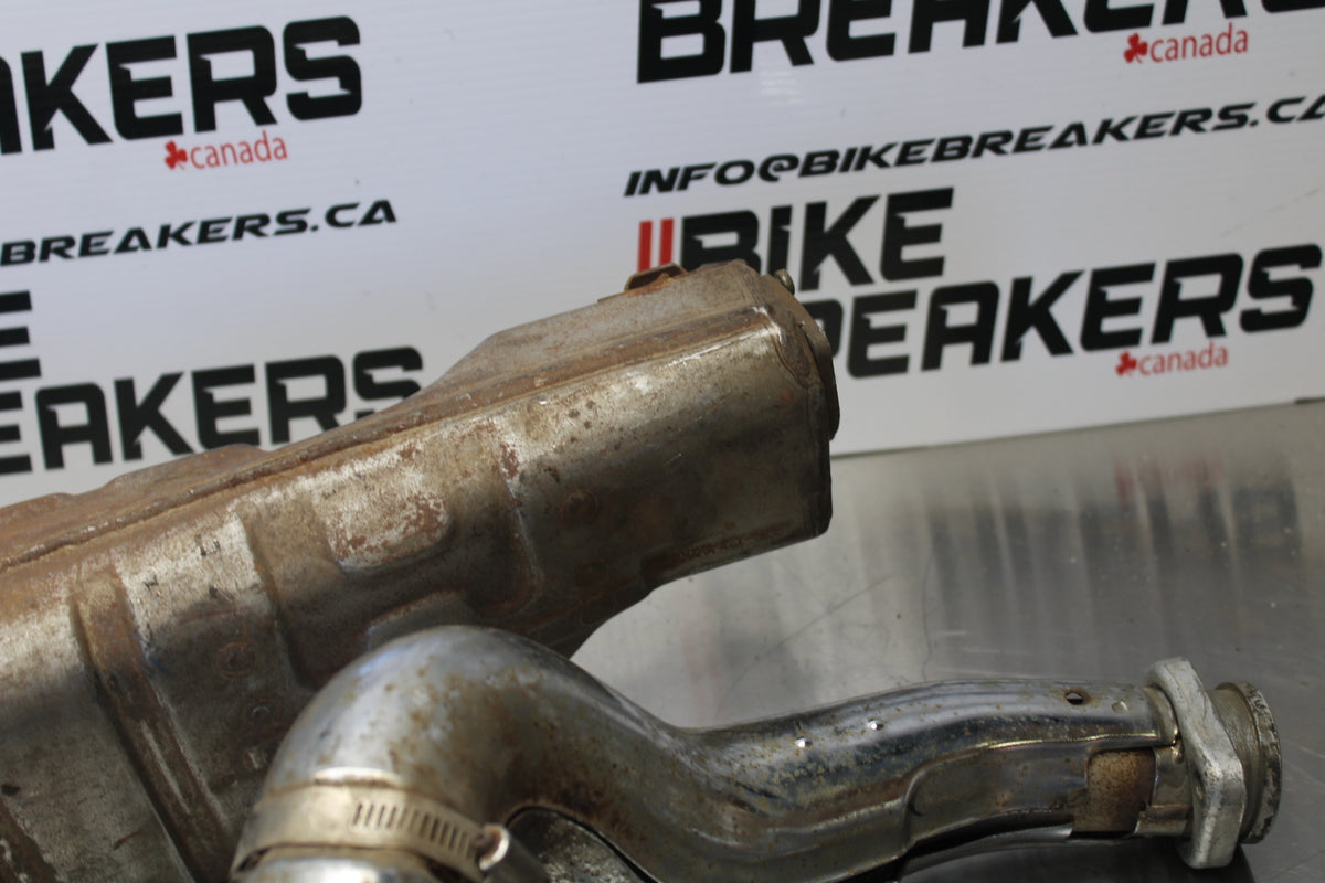 85 YAMAHA RZ500 FULL EXHAUST SYSTEM HEADERS PIPE MUFFLER BB00