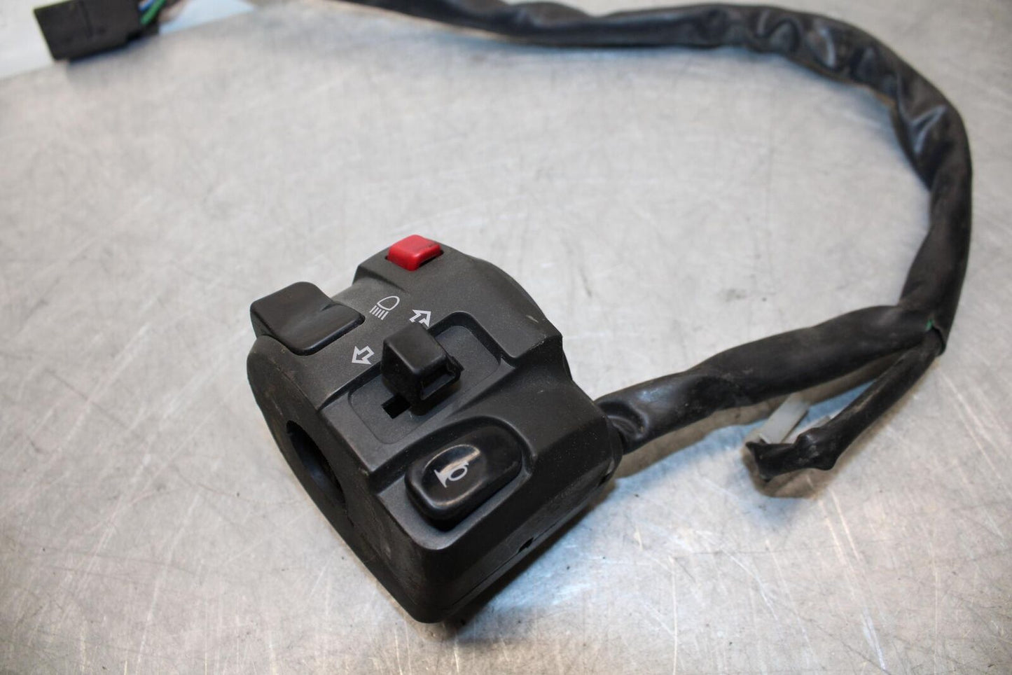 06-07 KAWASAKI NINJA ZX14R LEFT CLIP ON HANDLE SIGNALS SWITCH SWITCHES BB433