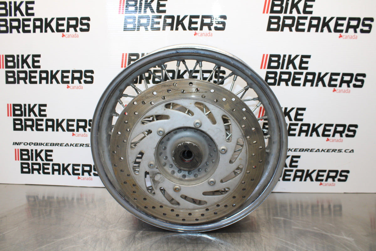 04 YAMAHA ROAD STAR XV1700A REAR WHEEL BACK RIM & ROTOR BB155