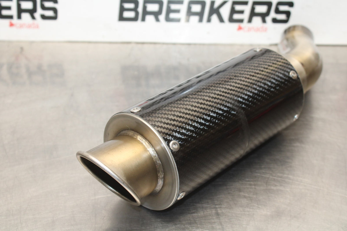 13-18 KAWASAKI NINJA ZX6R MGP CARBON FIBER EXHAUST PIPE MUFFLER SLIP ON BB915