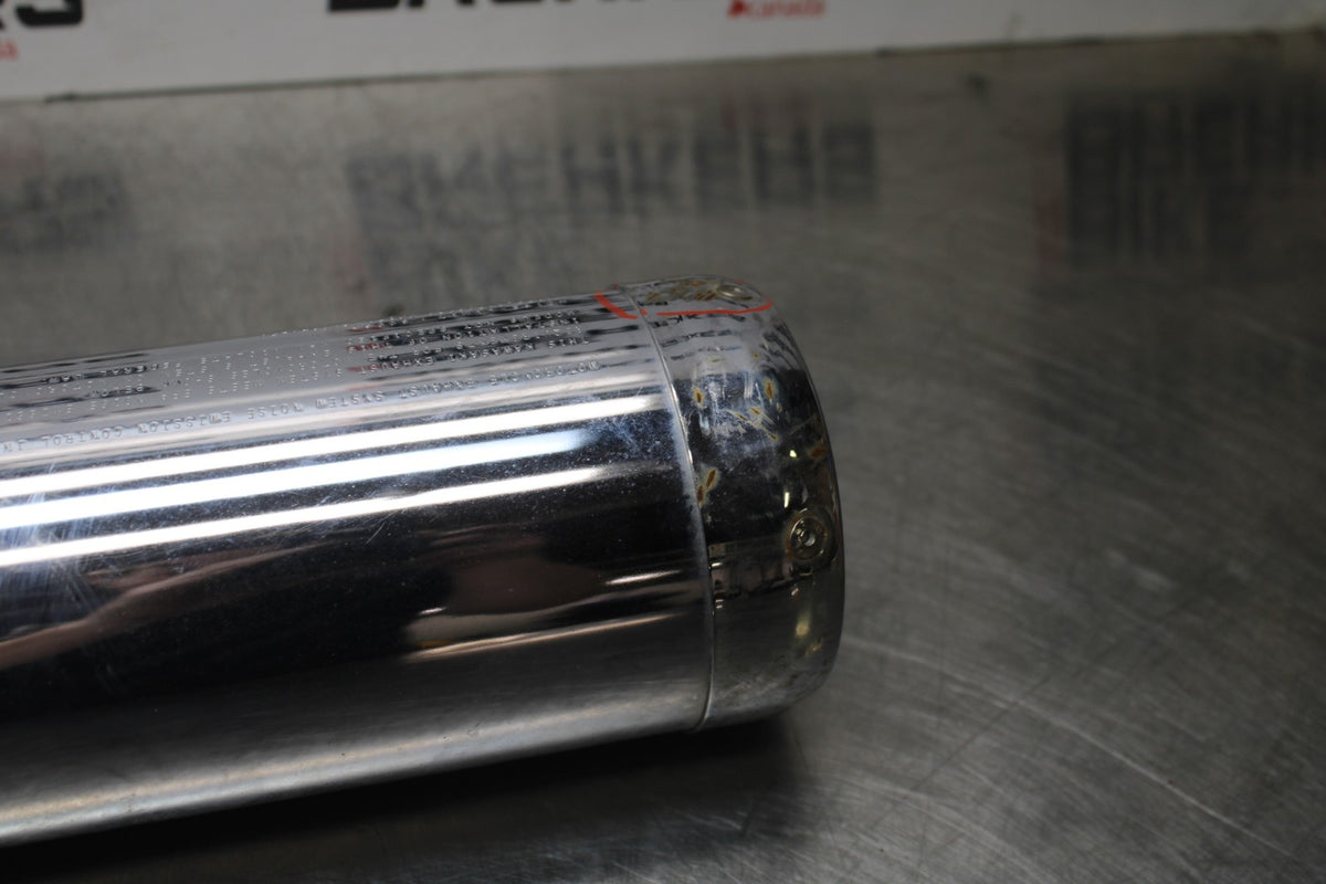 09 KAWASAKI NINJA 250R EXHAUST PIPE MUFFLER SLIP ON CAN SILENCER BB824