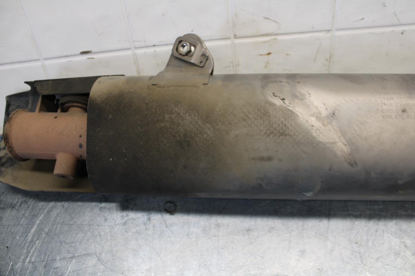 08-16 YAMAHA YZF R6 EXHAUST PIPE MUFFLER CAN SILENCER 13S-14753-30-00 BB436