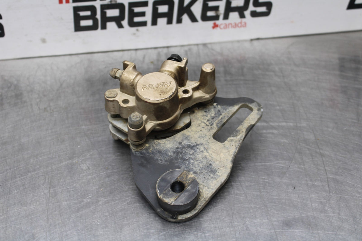 08 HONDA CBR125R REAR BACK BRAKE CALIPER W MOUNT BRACKET BB804