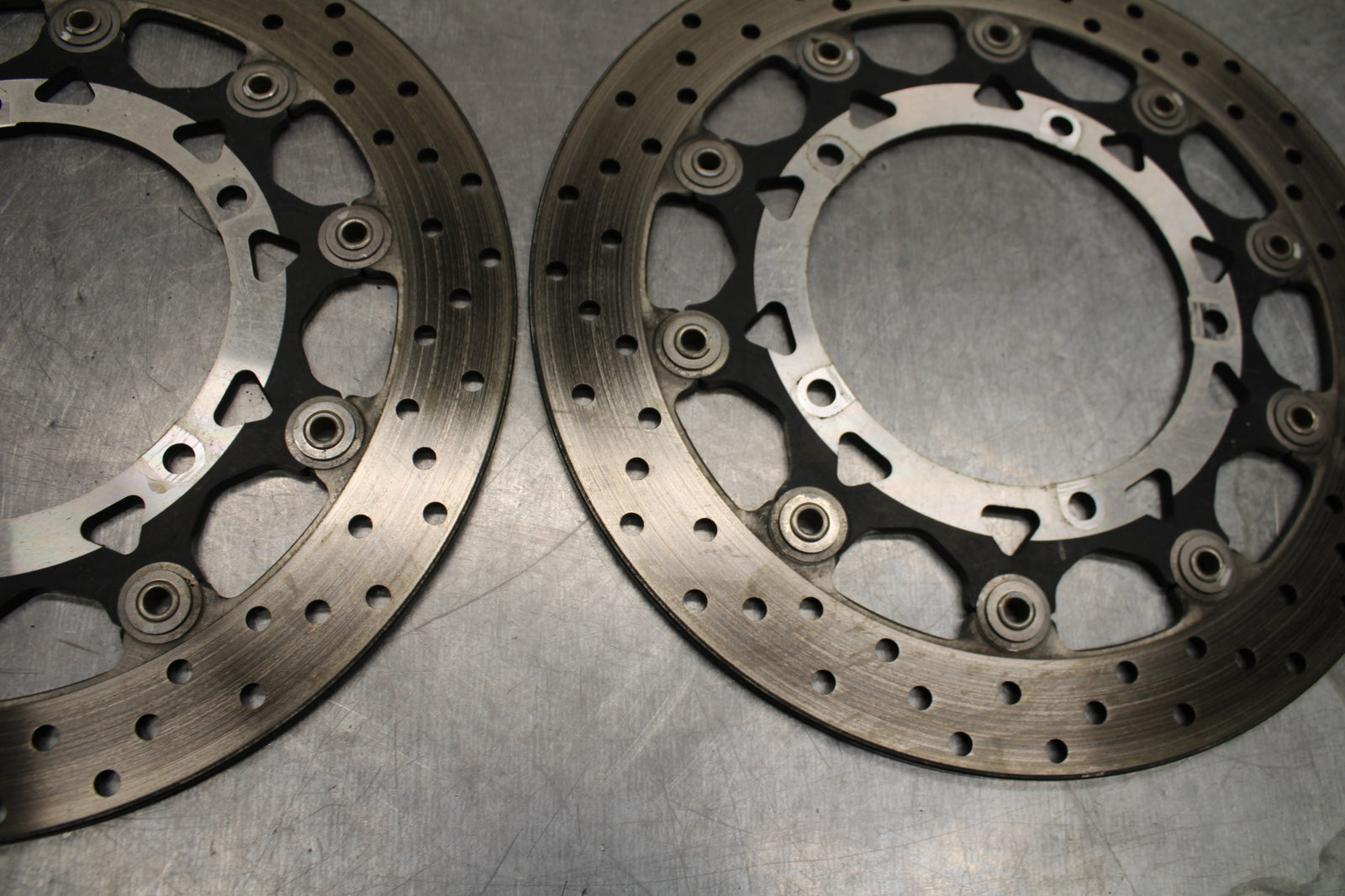 03-05 YAMAHA YZF R6  FRONT LEFT RIGHT BRAKE ROTORS DISCS BB132