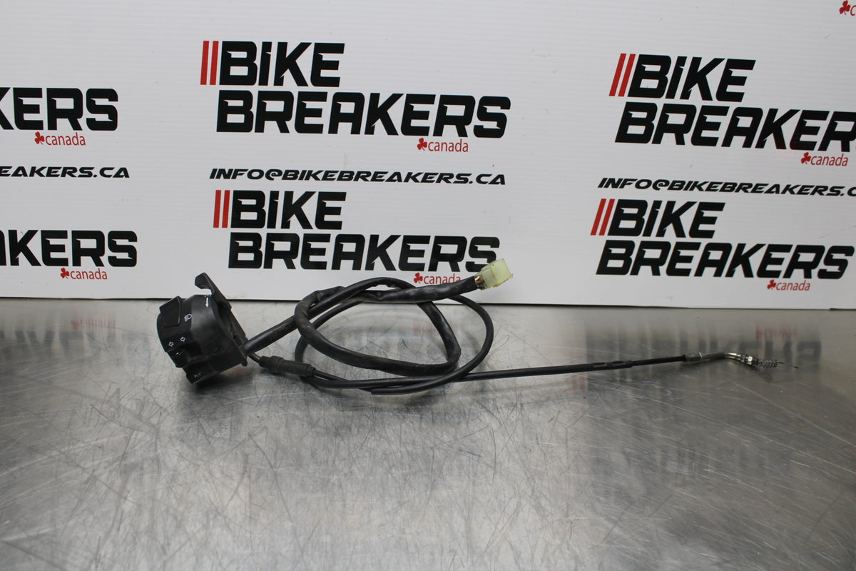 08 MOTO GUZZI BREVA 750 LEFT CLIP ON HANDLE HORN SIGNALS SWITCH SWITCHES BB154