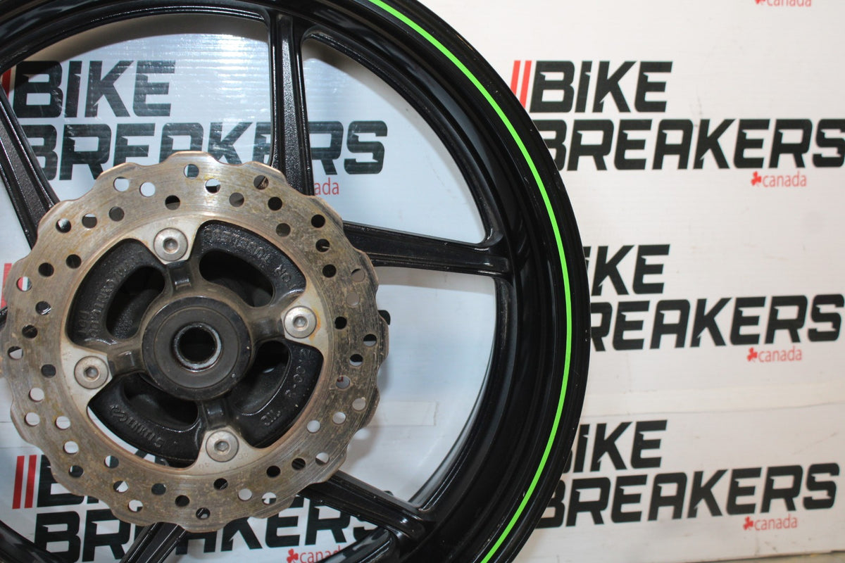08 KAWASAKI NINJA ZX10R REAR WHEEL BACK RIM & ROTOR BB902