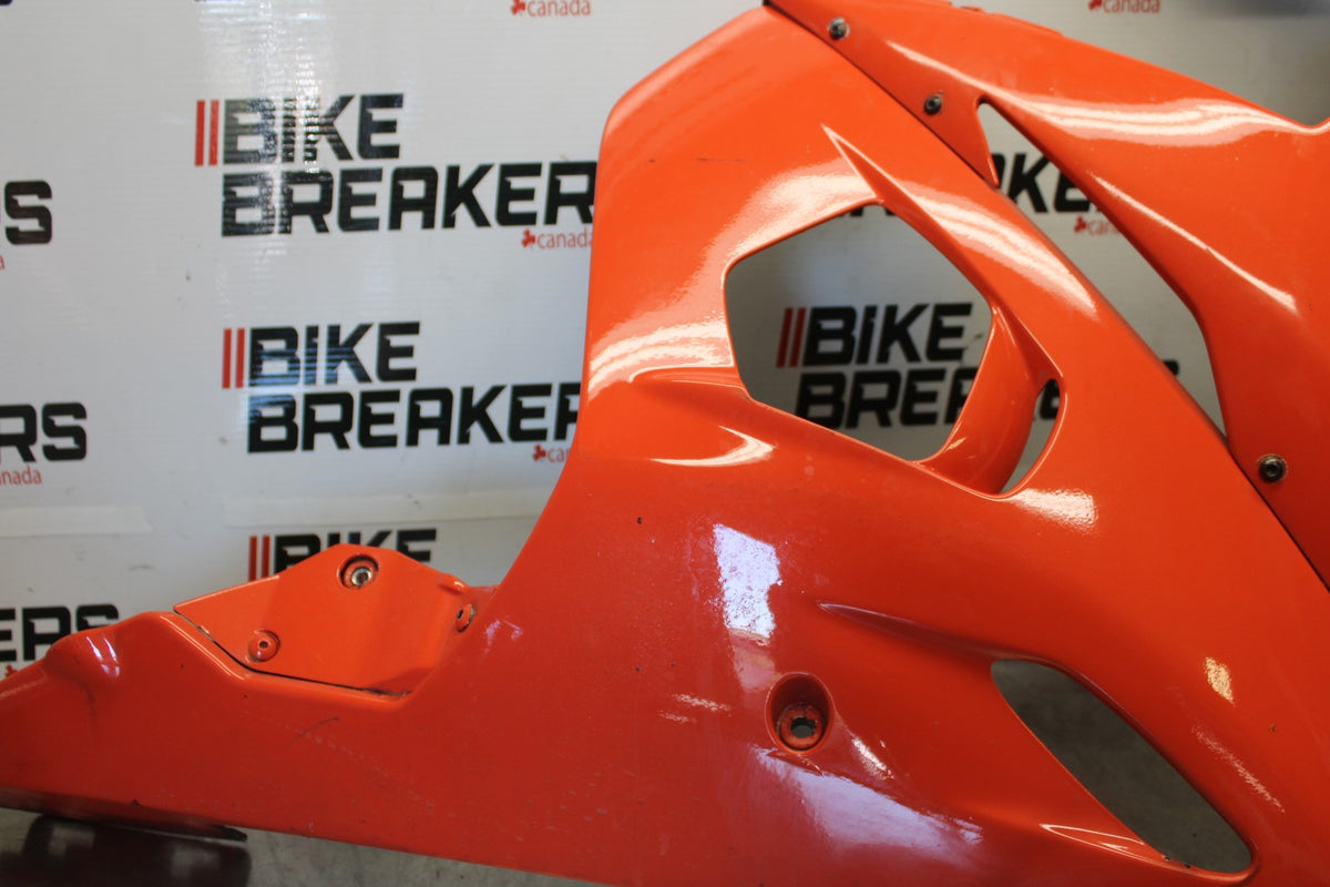 03-04 YAMAHA YZF R6 RIGHT LOWER MID UPPER SIDE FAIRING COWL  BB890