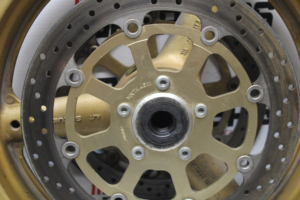 97-00 SUZUKI GSXR600 SRAD FRONT WHEEL FRONT RIM & ROTORS BB921