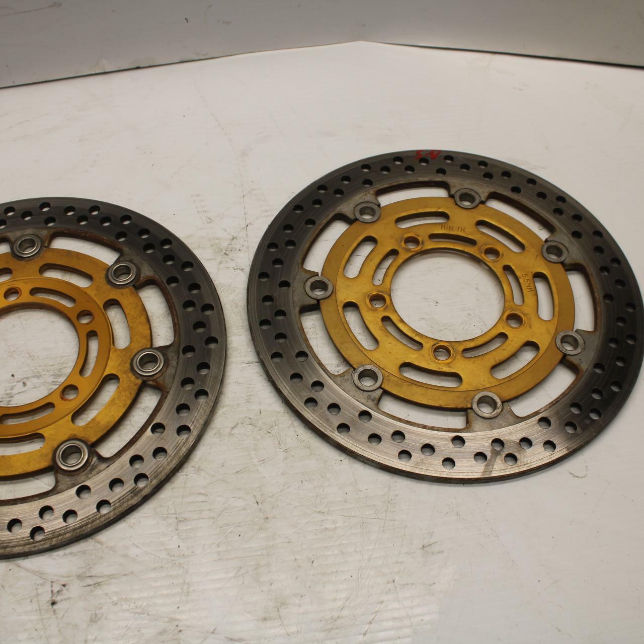 03 KAWASAKI NINJA ZX6RR ZX600K FRONT LEFT RIGHT BRAKE ROTORS DISCS BB264