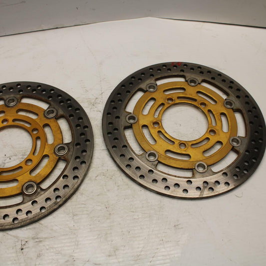 03 KAWASAKI NINJA ZX6RR ZX600K FRONT LEFT RIGHT BRAKE ROTORS DISCS BB264