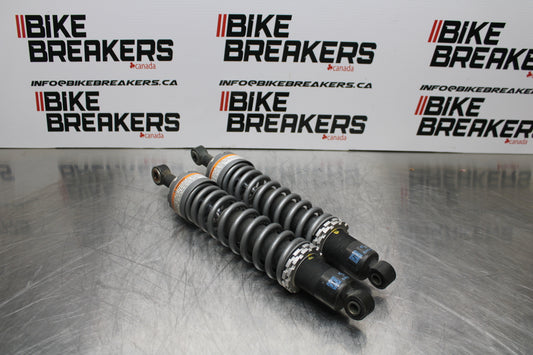 08 MOTO GUZZI BREVA 750 REAR BACK SHOCK ABSORBER SUSPENSION SET PAIR  BB154