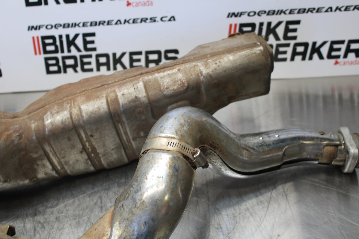 85 YAMAHA RZ500 FULL EXHAUST SYSTEM HEADERS PIPE MUFFLER BB00