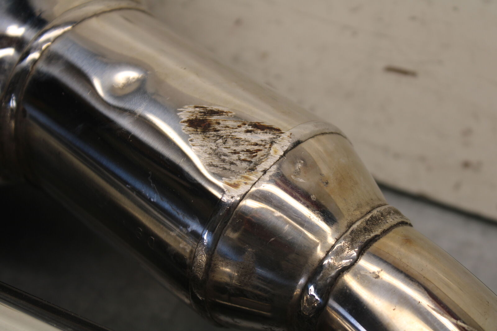 04-12 HONDA ST1300A MUFFLER EXHAUST SILENCER PIPE BB669