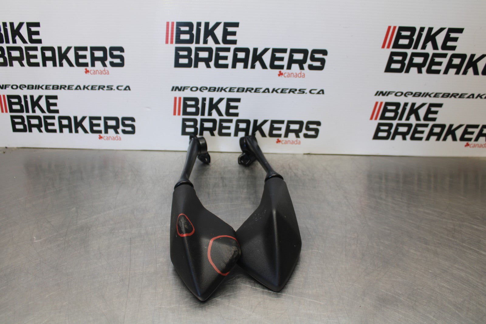 18-23 KAWASAKI NINJA 400 EX400 ABS REAR VIEW MIRROR SET PAIR MIRRORS BB192