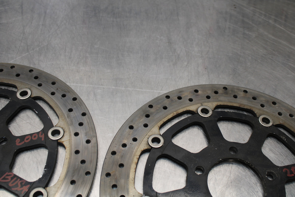 99-07 SUZUKI HAYABUSA GSX1300R FRONT LEFT RIGHT BRAKE ROTORS DISCS BB281