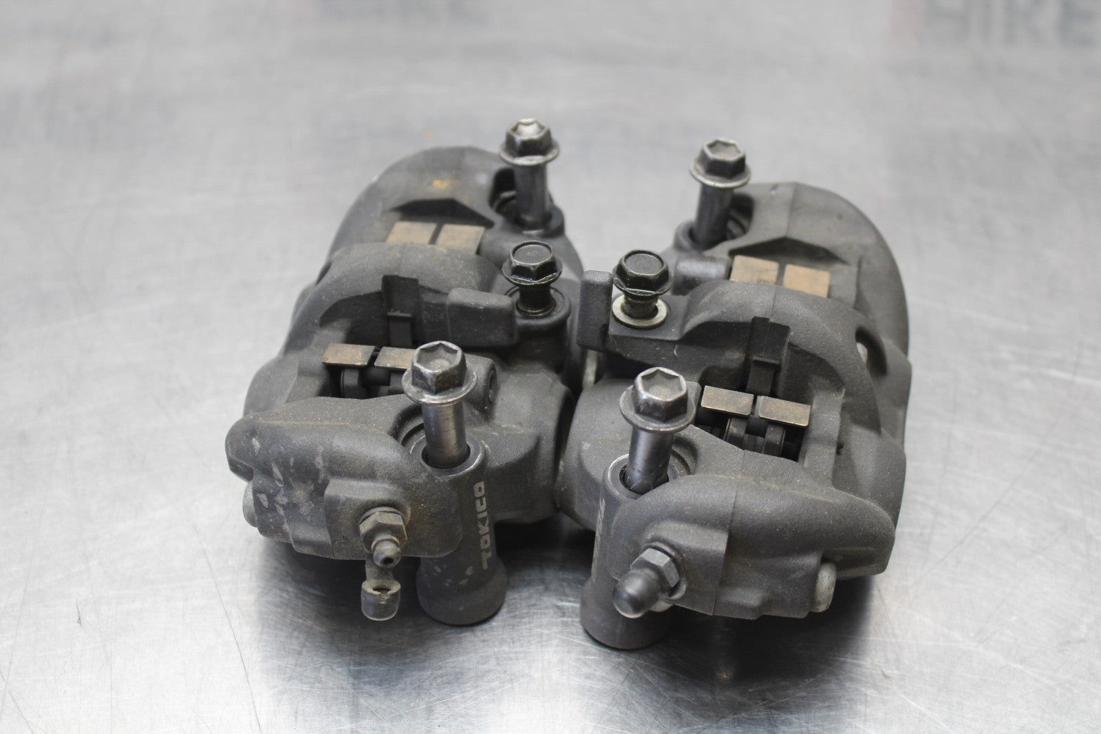 08 KAWASAKI NINJA ZX10R RIGHT LEFT FRONT BRAKE CALIPER SET PAIR CALIPERS BB201
