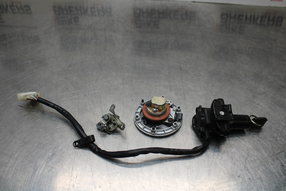 13-17 KAWASAKI NINJA 300 EX300 ABS IGNITION LOCK KEY SET GAS CAP AND SEAT  BB187