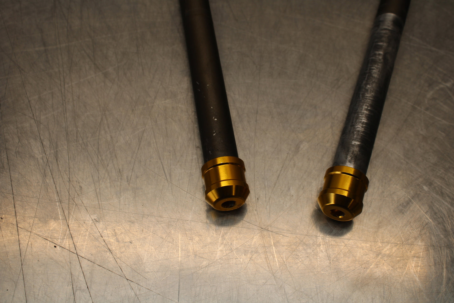 04-05 KAWASAKI NINJA ZX10R LEFT RIGHT CLIP ON ONS HANDLEBARS PAIR SET BB163