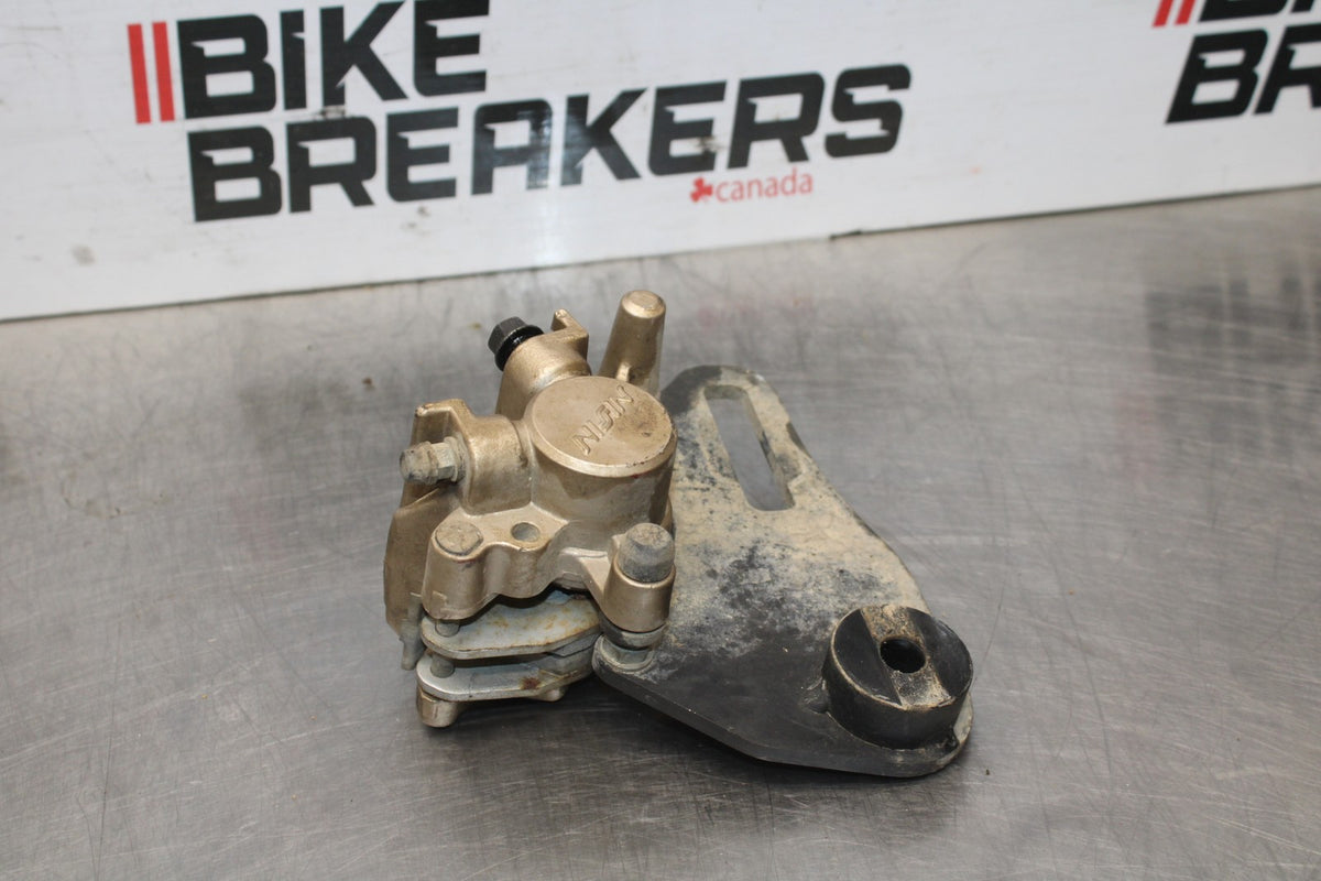 08 HONDA CBR125R REAR BACK BRAKE CALIPER W MOUNT BRACKET BB804