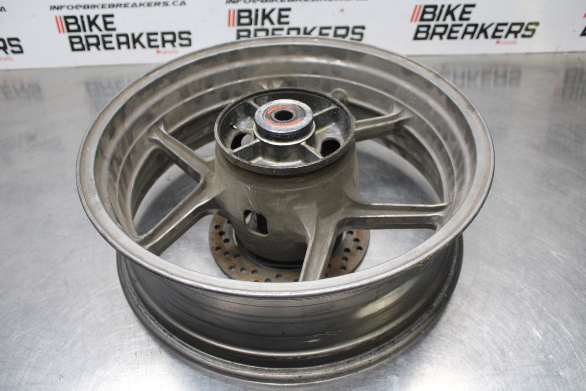 06 KAWASAKI Z750 REAR WHEEL BACL RIM & ROTOR BB837