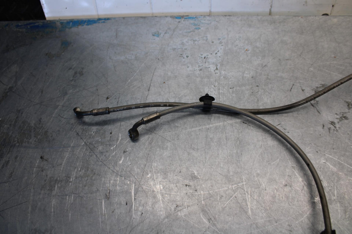 2006 Triumph Daytona 675 Triple BRAIDED FRONT BRAKE CALIPER HOSES LINES BB434