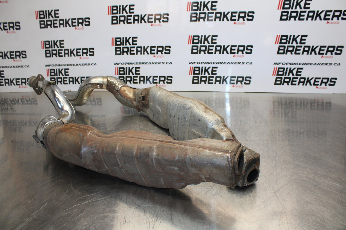 85 YAMAHA RZ500 FULL EXHAUST SYSTEM HEADERS PIPE MUFFLER BB00