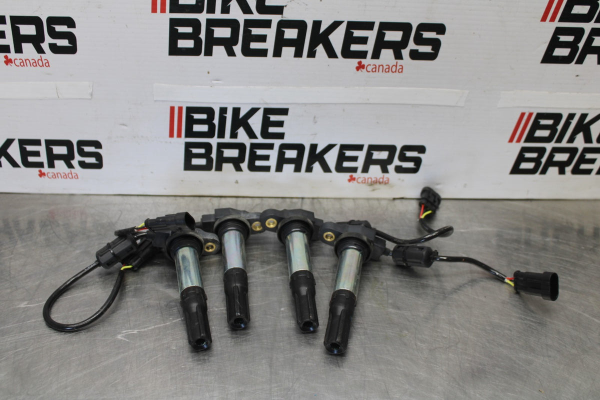 24 APRILIA TUONO V4 1100 FACTORY ABS IGNITION COILS COIL SPARK PLUG CAPS BB887