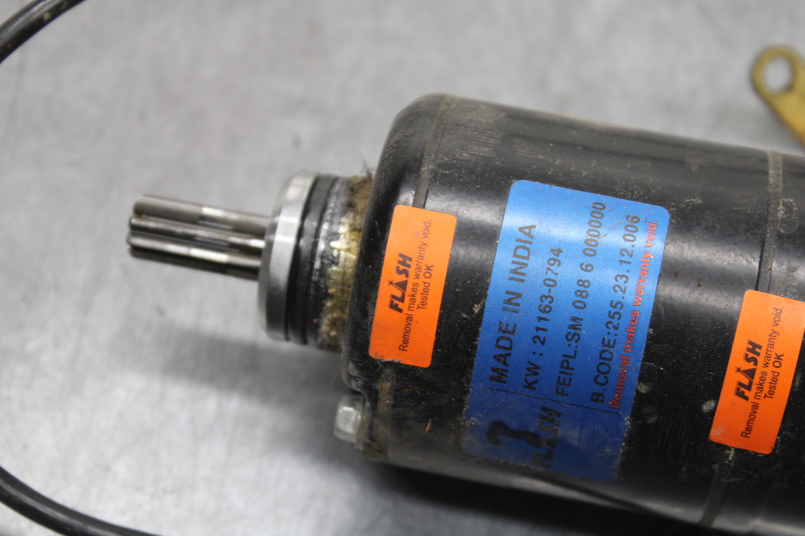 24 KAWASAKI NINJA 500 ABS ENGINE STARTING STARTER MOTOR -DC 12V BB744