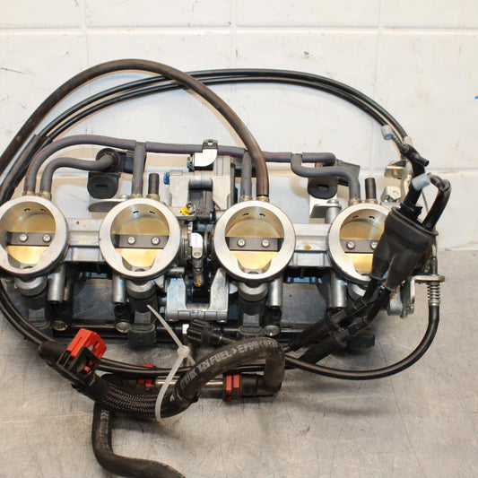 2011 Kawasaki Ninja ZX6R ZX600R MAIN FUEL INJECTORS / THROTTLE BODIES BB587