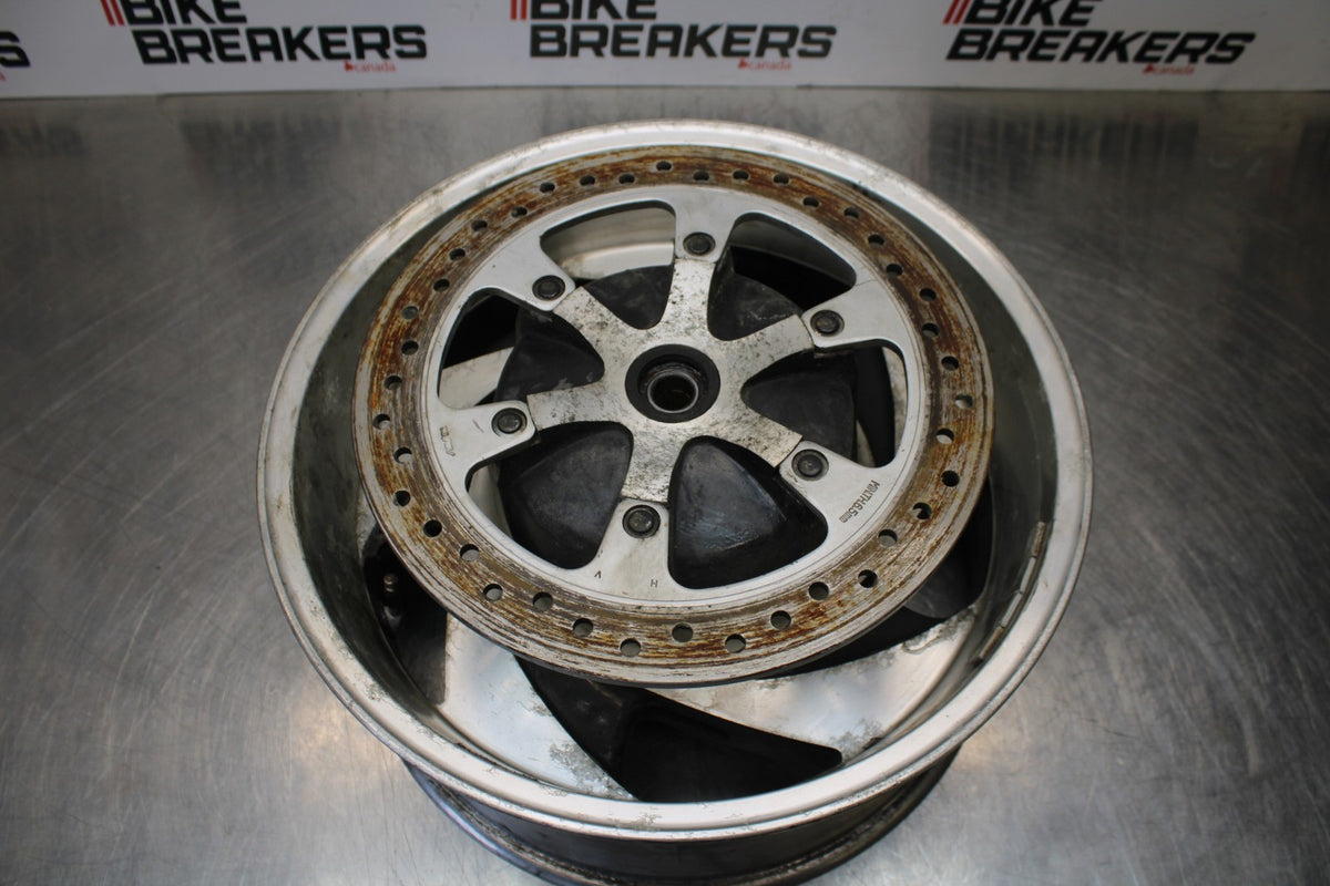 05 TRIUMPH ROCKET III REAR WHEEL BACK RIM & ROTOR BB186