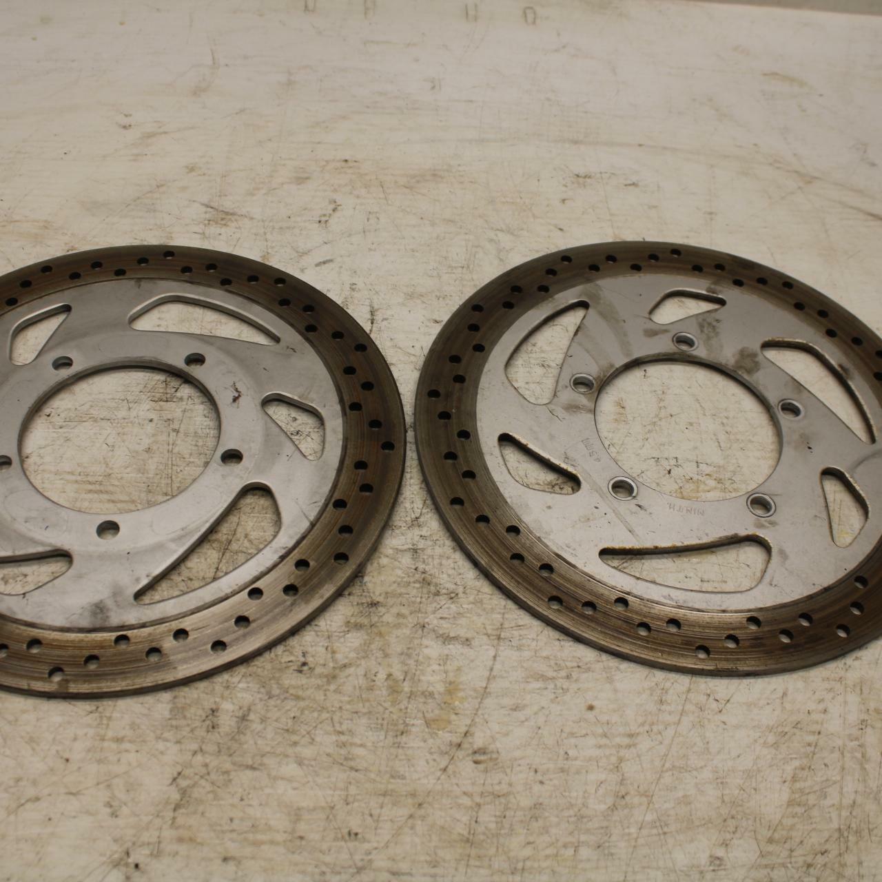 05-09 SUZUKI BOULEVARD C90 FRONT LEFT RIGHT BRAKE ROTORS DISCS BB357